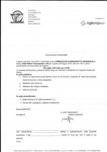 Convocazione Assemblea 23-07-2014